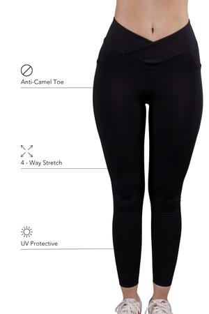 Carbon Crossband Legging (Carbon Black)