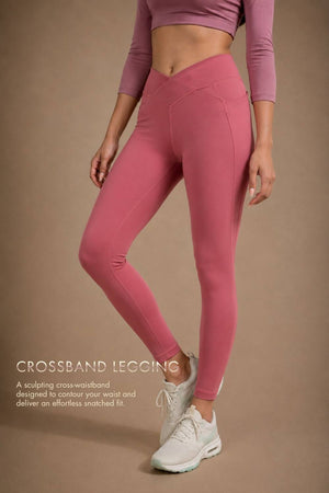 Carbon Crossband Legging (Mauve Wood)