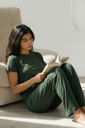 Women’s Bamboo Lounge Set (Pine Green)