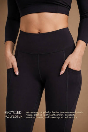 Carbon Utility Legging (2 Pockets) (Carbon Black)