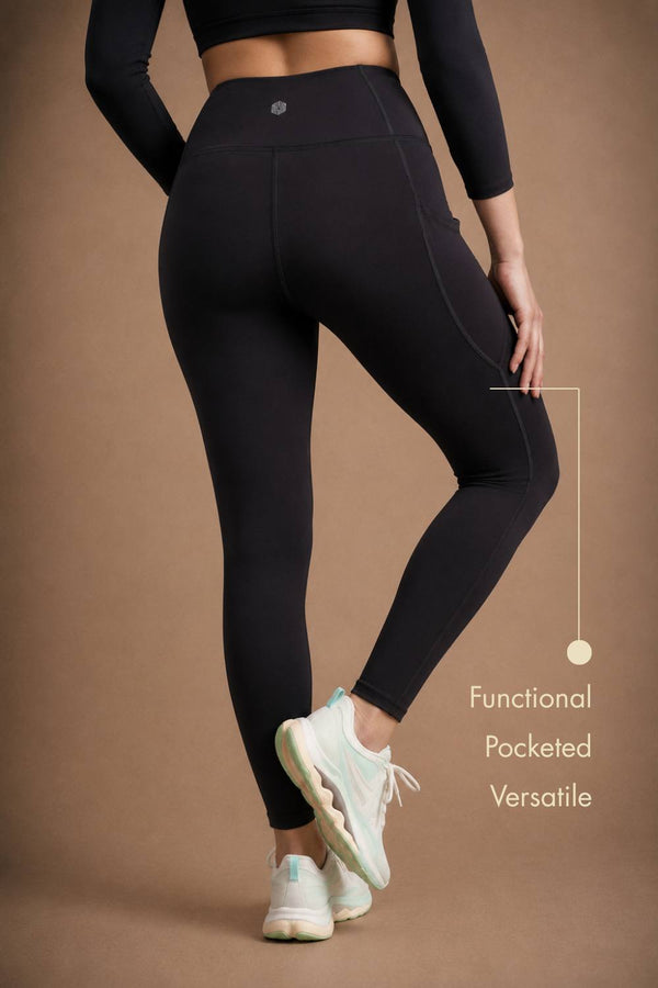 Carbon Utility Legging (2 Pockets) (Carbon Black)