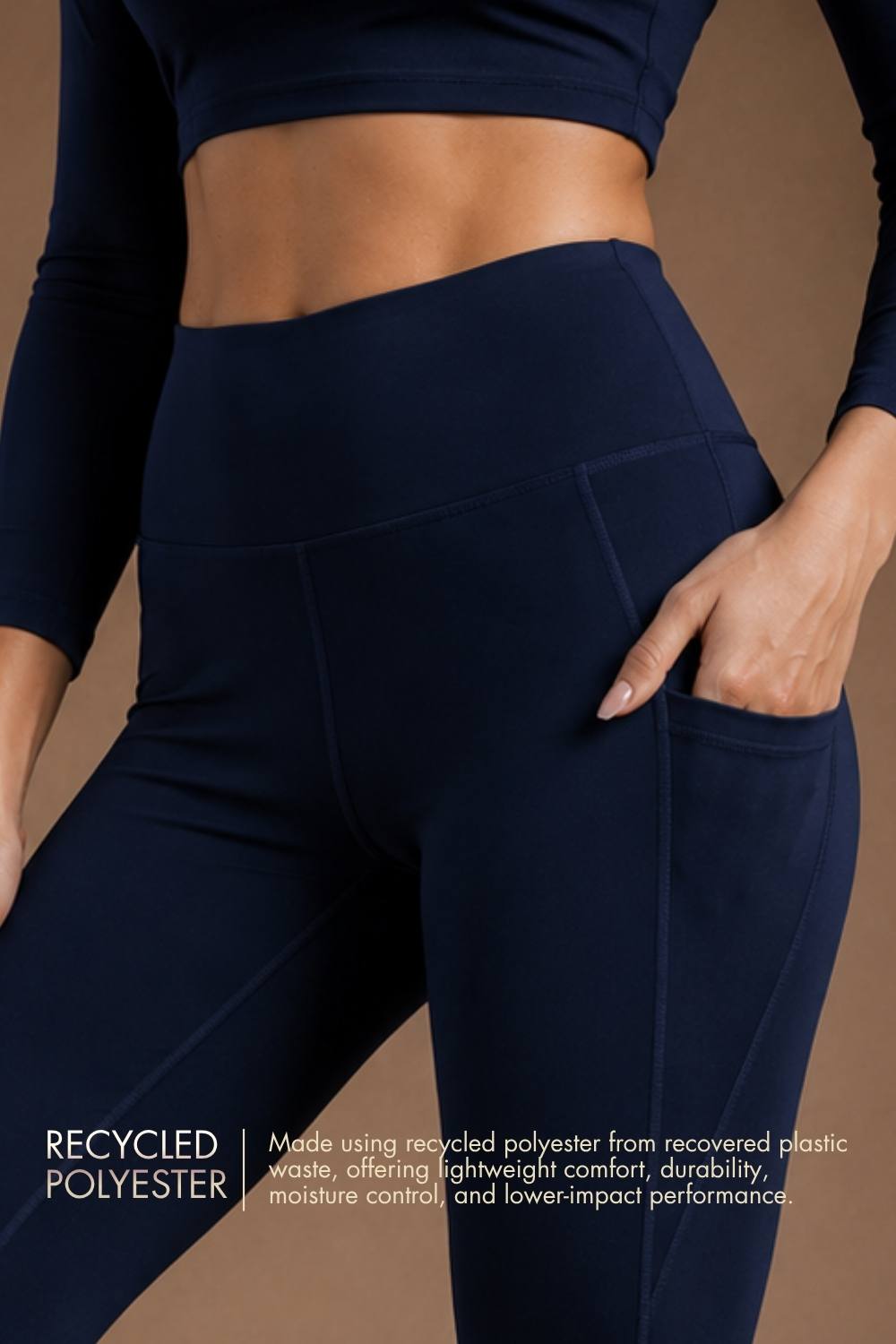 Carbon Utility Legging (2 Pockets) (Midnight Navy)