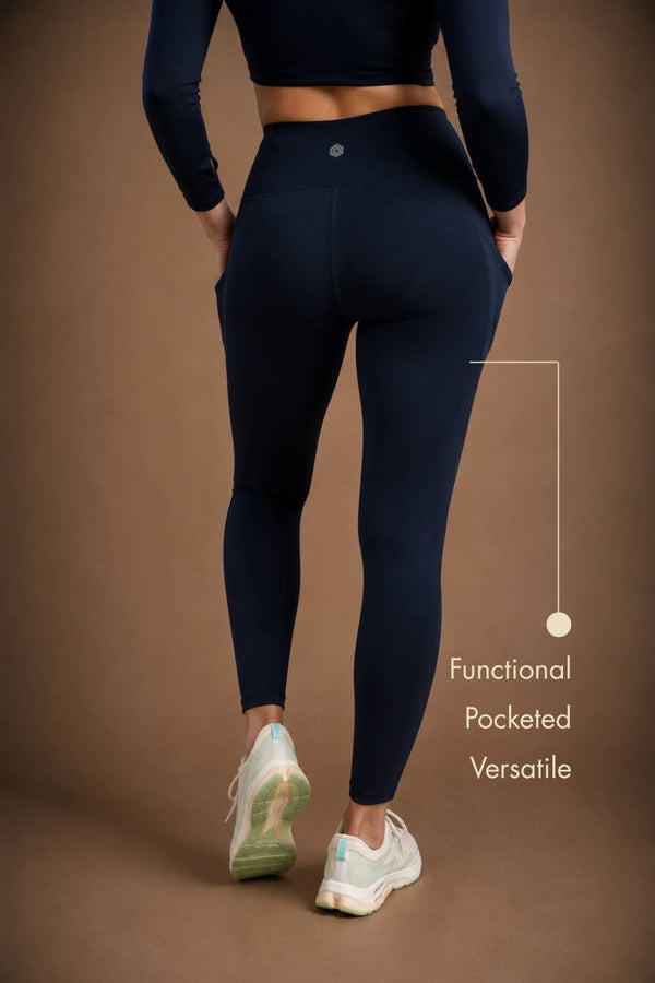Carbon Utility Legging (2 Pockets) (Midnight Navy)