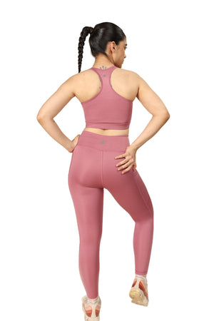Carbon Sculpt Legging (2 Pockets) (Mellow Mauve)