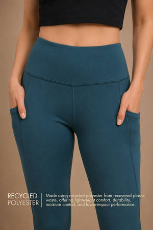 Carbon Utility Legging (2 Pockets) (Deep Teal)