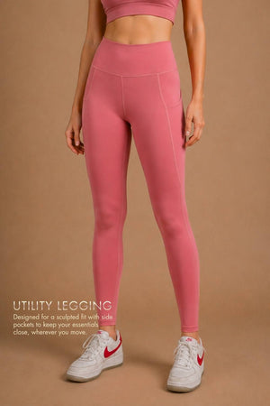 Carbon Utility Legging (2 Pockets) (Mauve Wood)