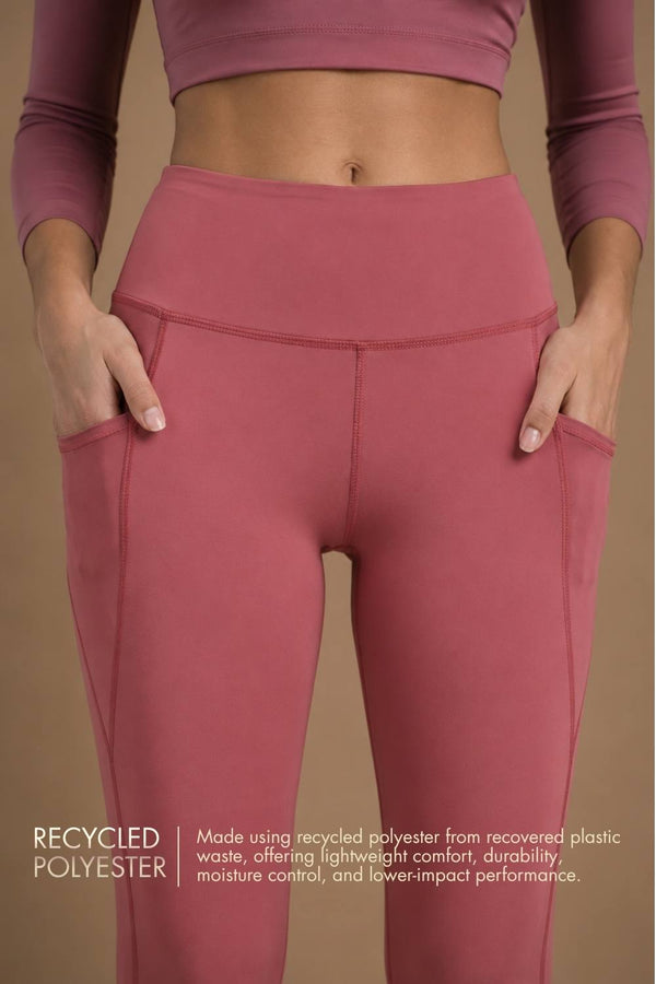 Carbon Utility Legging (2 Pockets) (Mauve Wood)