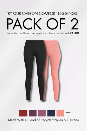 Carbon Comfort Leggings - Pack of 2