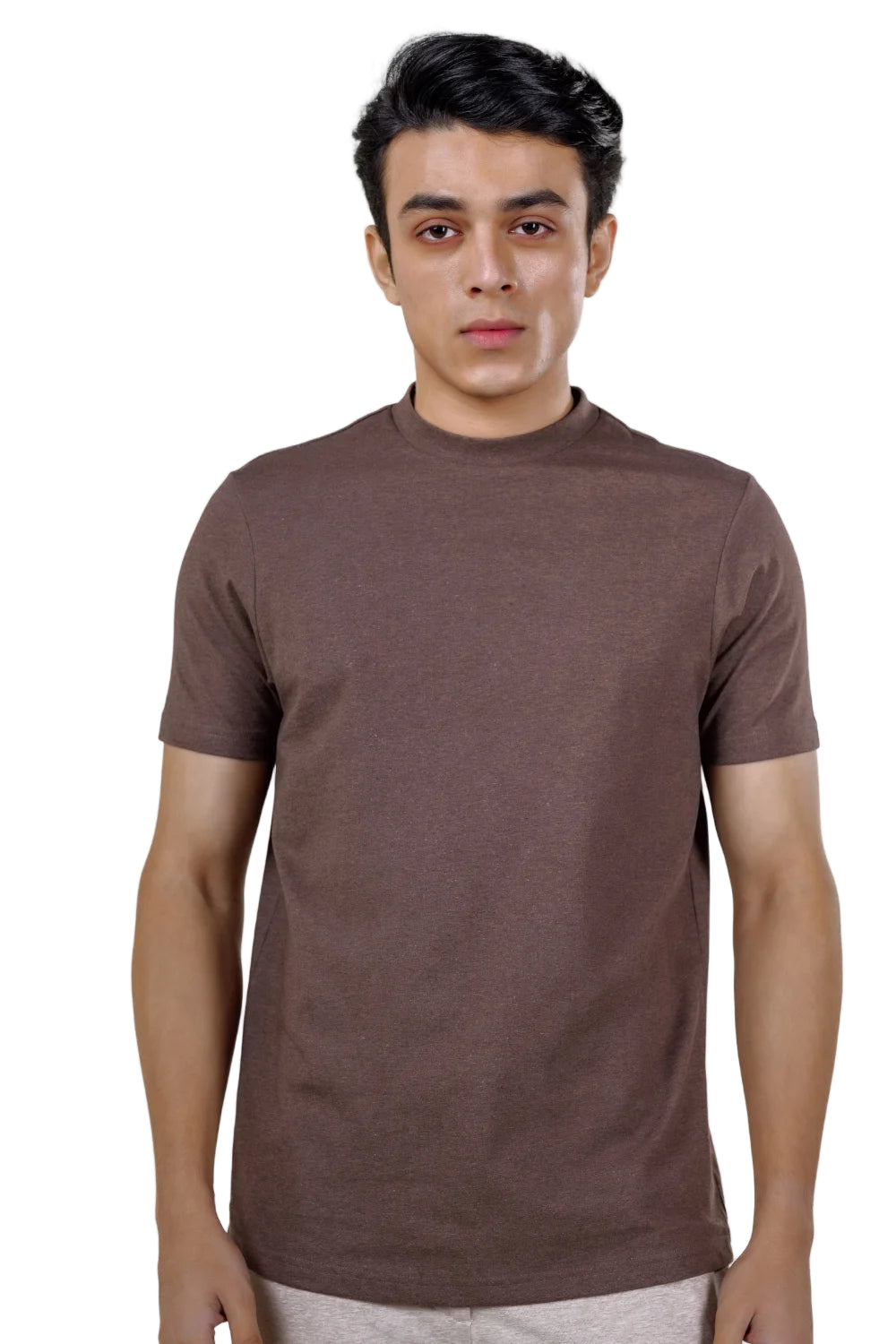 Carbon Heavyweight T-Shirt – Sorona™ (Dark Brown Melange)