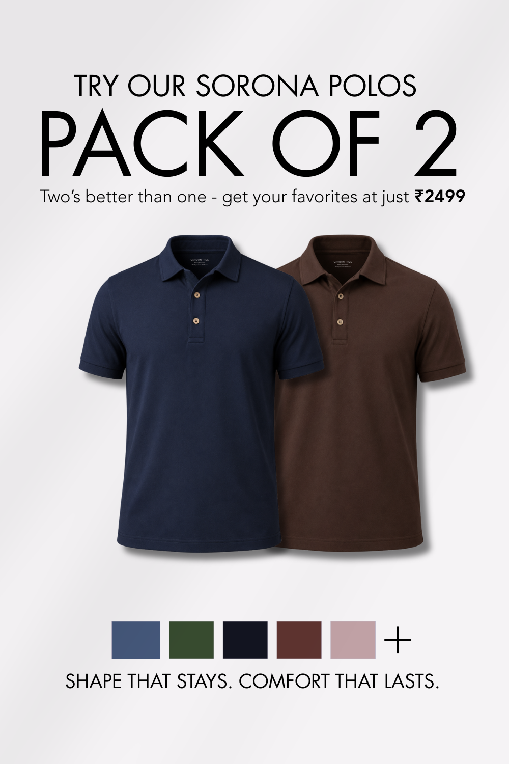 Sorona™ Polo Pack of 2