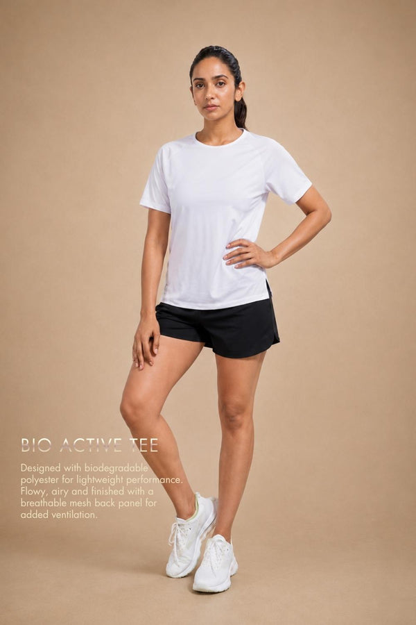 Bio Active Tee – EcoCiclo™ Biodegradable Polyester (Chalk)
