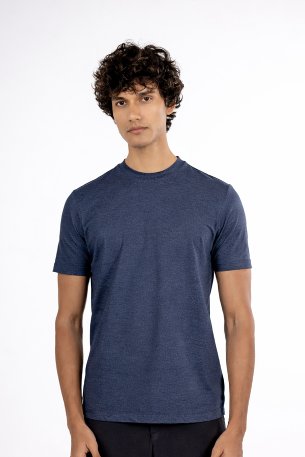 Carbon Heavyweight Melange T-Shirt – Sorona™ (Denim Melange)