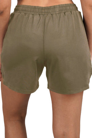 Bio Active Shorts – EcoCiclo™ Biodegradable Polyester (Sage Green)