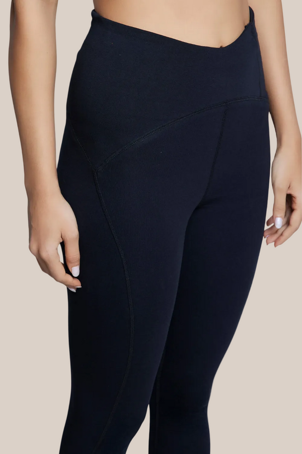 Organic Cotton High-Waist Leggings (Carbon Black)