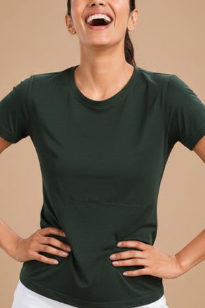 Bio Active Tee – EcoCiclo™ Biodegradable Polyester (Pine Green)