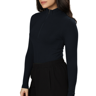 Bamboo Quarter Zip Top
