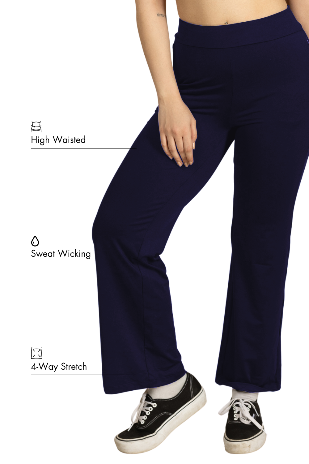 Carbon Straight Pants – EcoCiclo™ Biodegradable Polyester (Midnight Navy)