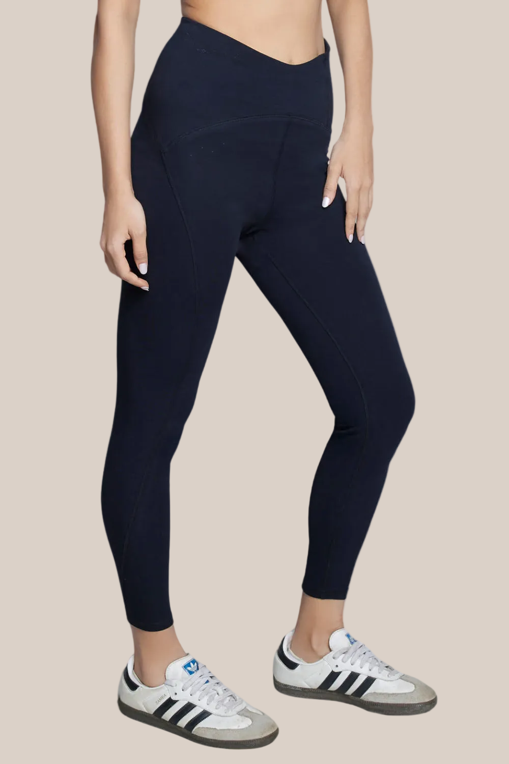 Organic Cotton High-Waist Leggings (Carbon Black)