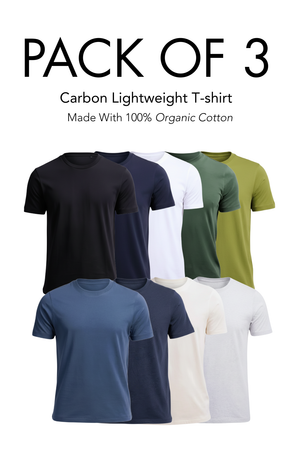 Carbon Lightweight T-Shirt Pack of  3