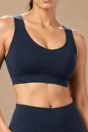 U-Neck Active Bra (Midnight Navy)