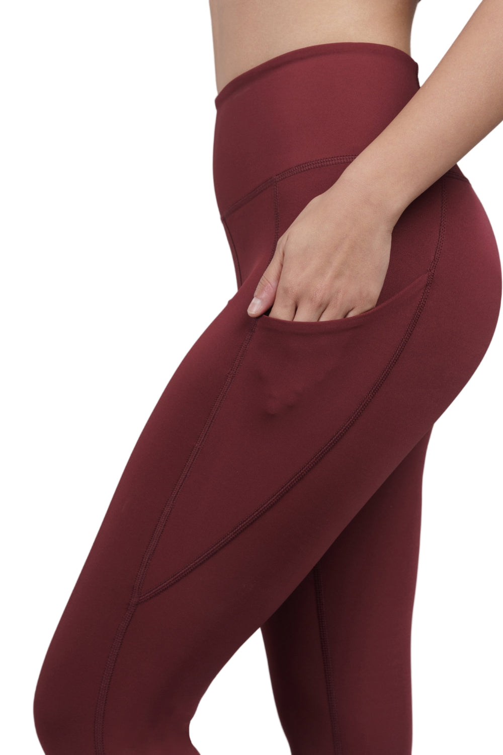 Carbon Utility Legging (2 Pockets) (Sangria)