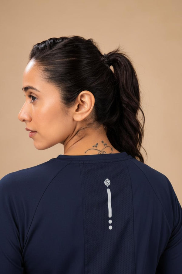 Bio Active Tee – EcoCiclo™ Biodegradable Polyester (Midnight Navy)