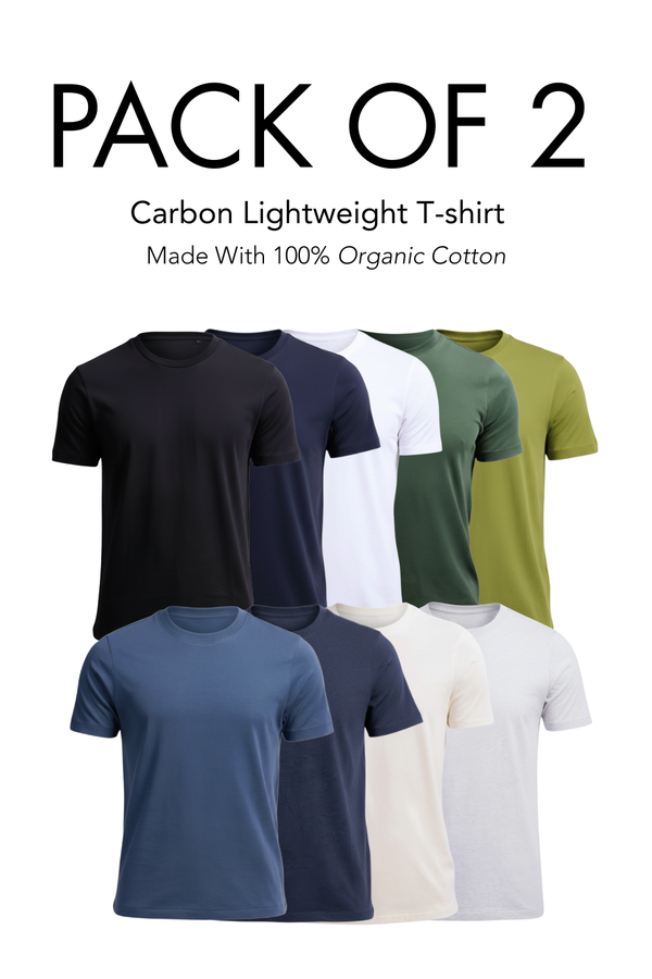 Carbon Lightweight T-Shirt Pack of 2