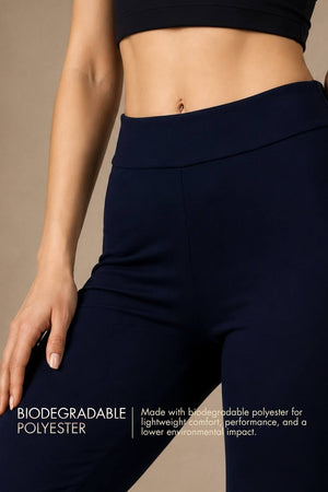 Carbon Straight Pants – EcoCiclo™ Biodegradable Polyester (Midnight Navy)