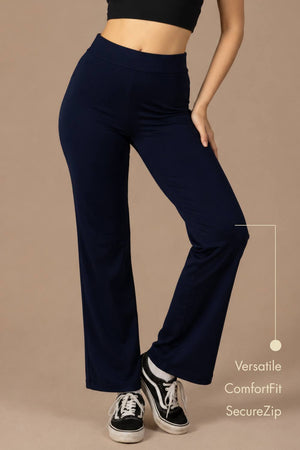 Carbon Straight Pants – EcoCiclo™ Biodegradable Polyester (Midnight Navy)