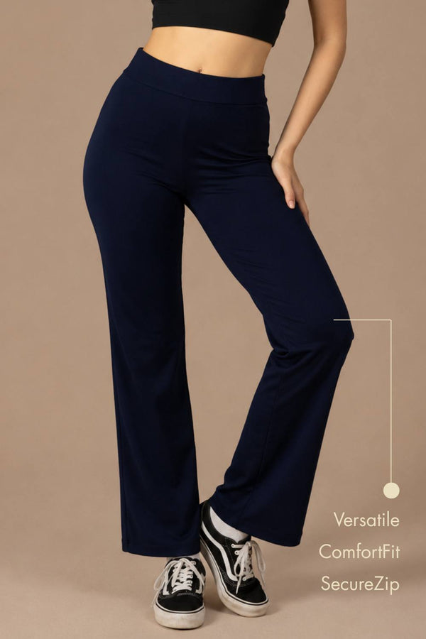 Carbon Straight Pants – EcoCiclo™ Biodegradable Polyester (Midnight Navy)