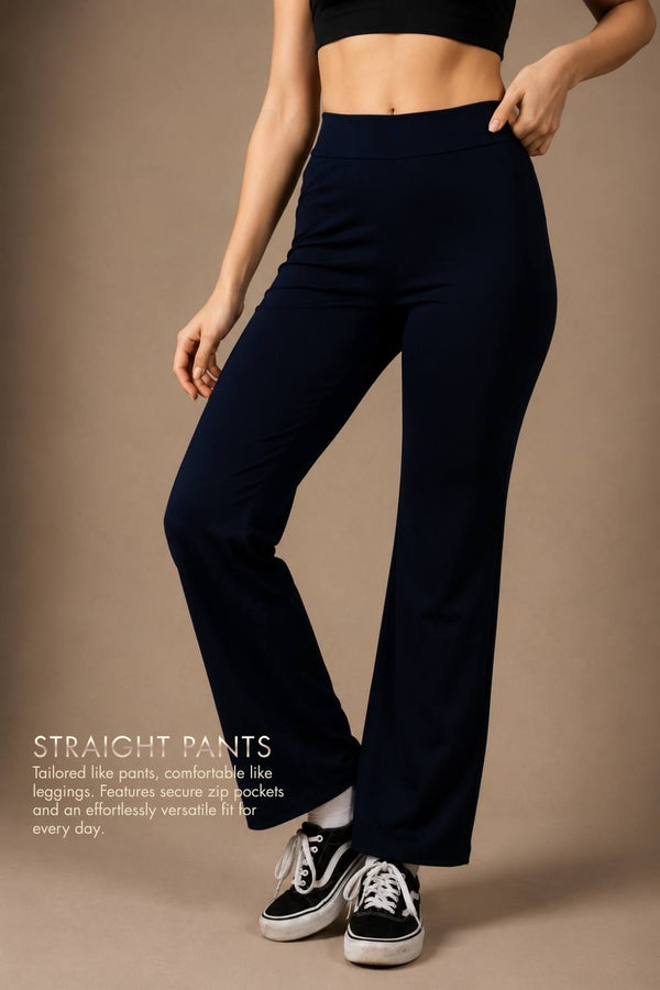 Carbon Straight Pants – EcoCiclo™ Biodegradable Polyester (Carbon Black)