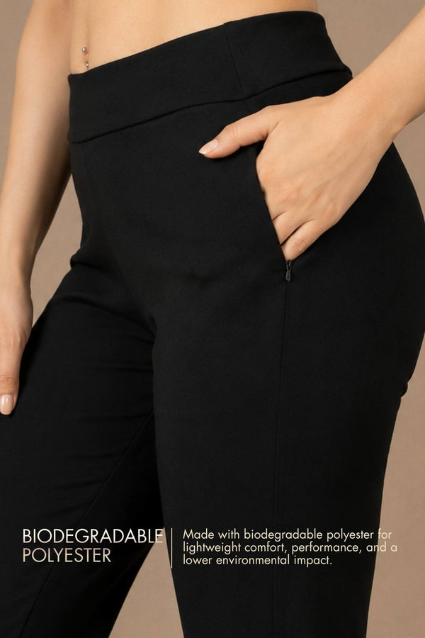Carbon Straight Pants – EcoCiclo™ Biodegradable Polyester (Carbon Black)