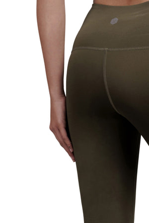 Flared Yoga Leggings (Bio-Poly Edition) (Sage Green)