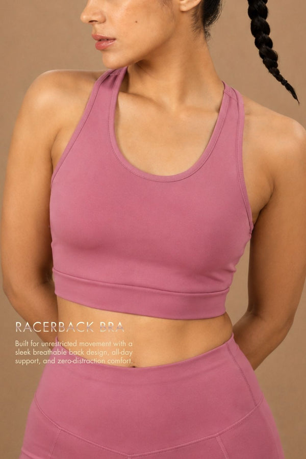 Racerback Active Bra (Mellow Mauve)