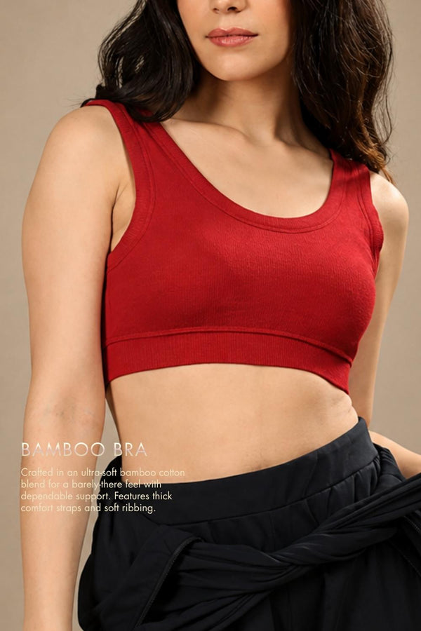 Bamboo Bra (Bold Red)