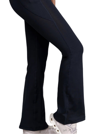 Flared Yoga Leggings (Bio-Poly Edition) (Midnight Navy)