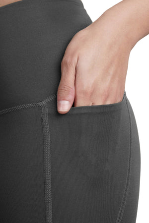 Flared Yoga Leggings (Bio-Poly Edition) (Coal Grey)