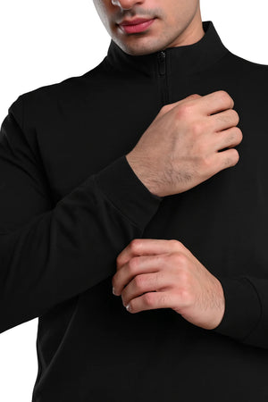 Quarter Zip Jacket (Carbon Black)