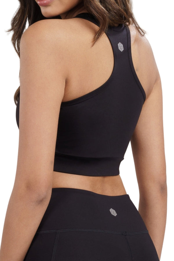 Racerback Active Bra (Carbon Black)