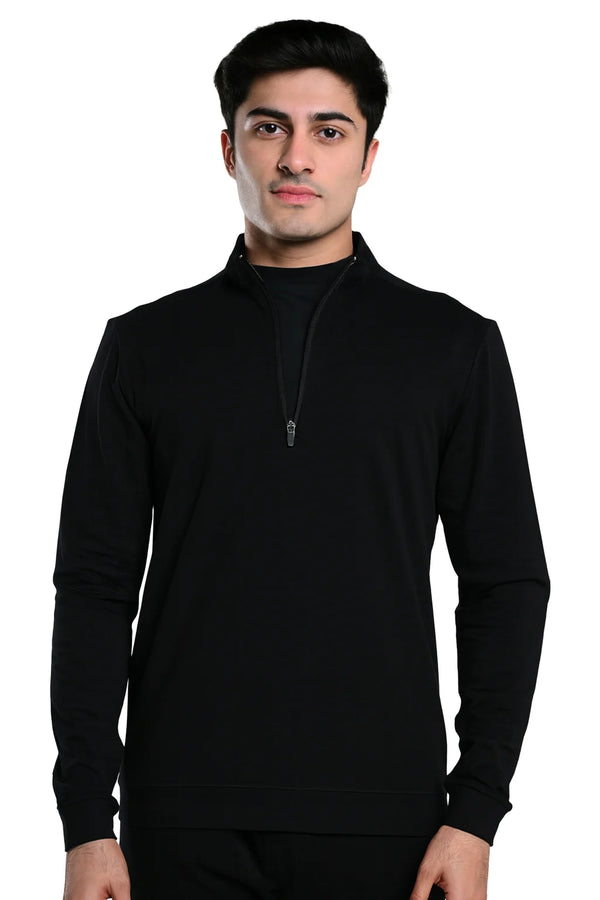 Quarter Zip Jacket (Carbon Black)