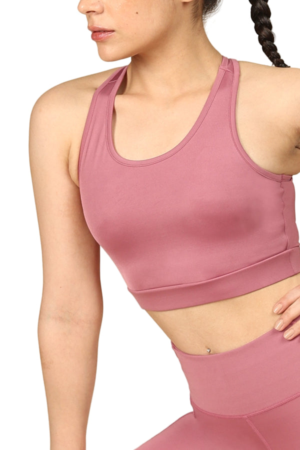 Racerback Active Bra (Mellow Mauve)