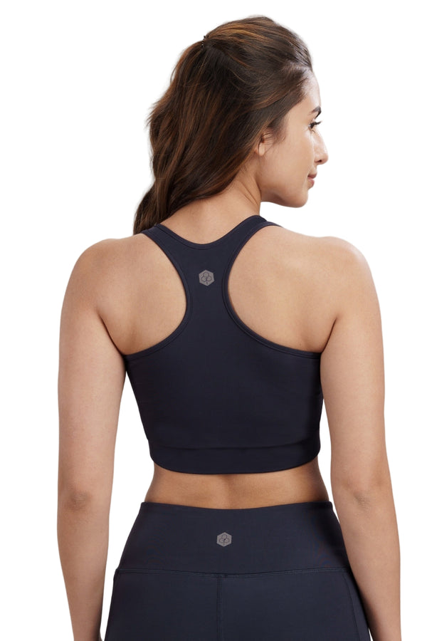 Racerback Active Bra (Midnight Navy)