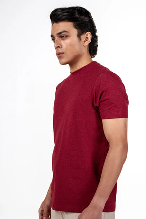 Carbon Heavyweight T-Shirt – Sorona™ (Red Melange)