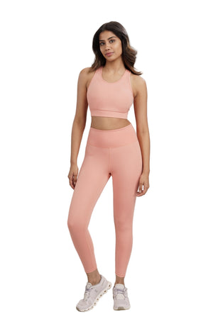 Racerback Active Bra (Peach)