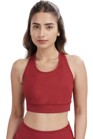 Racerback Active Bra (Red Rush)