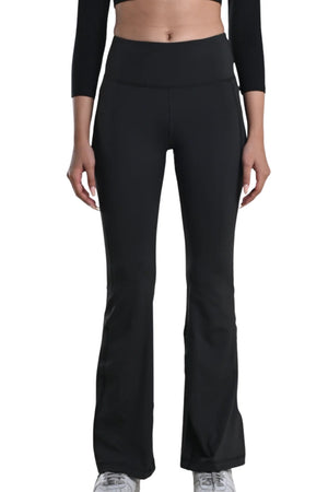 Flared Yoga Leggings (Bio-Poly Edition) (Coal Grey)