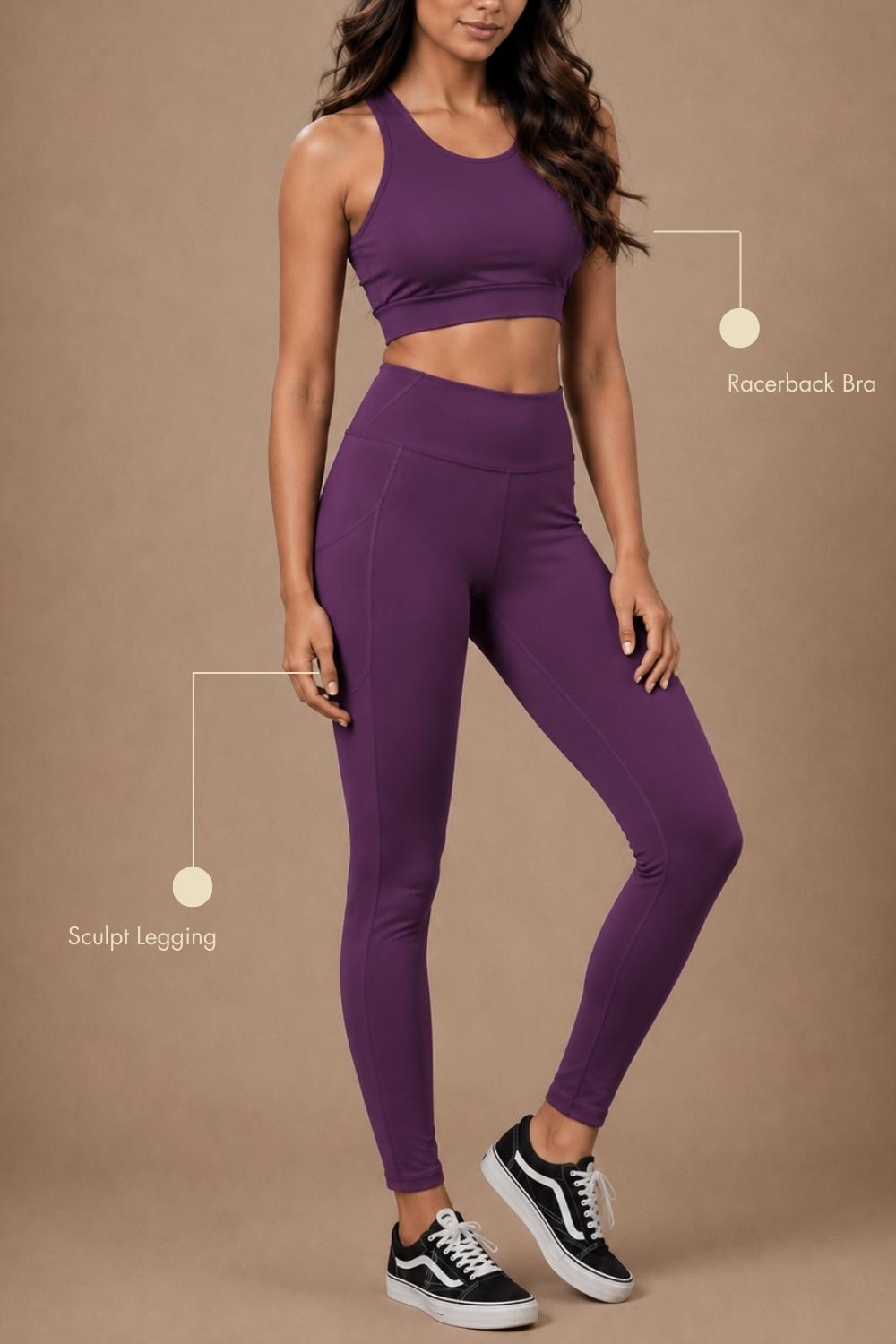 Recycled Nylon Set (Deep Purple)