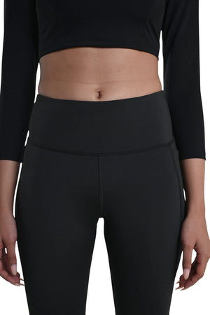 Flared Yoga Leggings (Bio-Poly Edition) (Coal Grey)