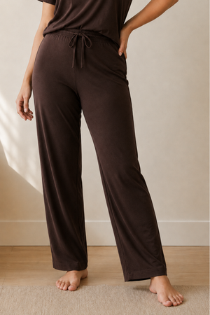 Bamboo V-Neck Lounge Set (Chicory Coffee)