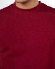 Carbon Heavyweight T-Shirt – Sorona™ (Red Melange)